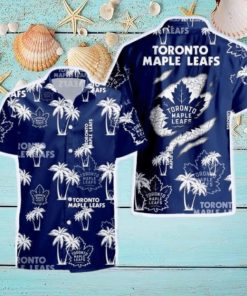 Toronto Maple Leafs Palm Tree Pattern Hawaiian Shirt For Men And Women Gift Beach Holiday