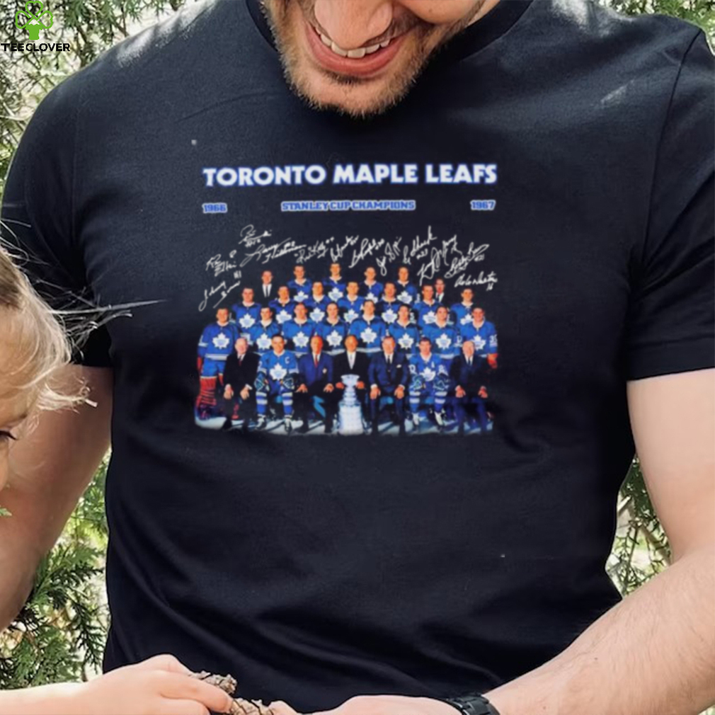 Toronto Maple Leafs Stanley Cup Champion 1966 1967 Signatures Shirt