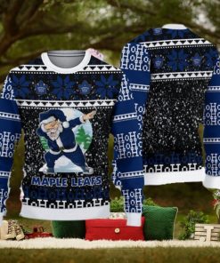 Toronto Maple Leafs Ugly Christmas Santa Claus Xmas Sweater Star Gift Mens Women