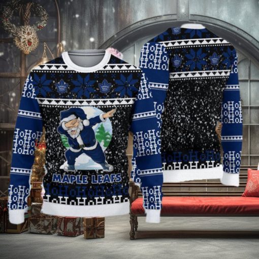 Toronto Maple Leafs Ugly Christmas Santa Claus Xmas Sweater Star Gift Mens Women