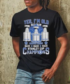 Toronto Maple Leafs Yes ‘I’m old but I saw back 2 back 2 back Super Bowl Champions Shirt