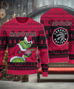 Toronto Raptors Grinch Christmas Ugly Sweater