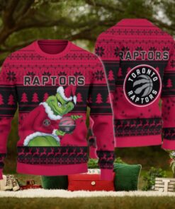 Toronto Raptors Grinch Christmas Ugly Sweater