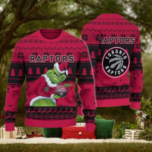 Toronto Raptors Grinch Christmas Ugly Sweater