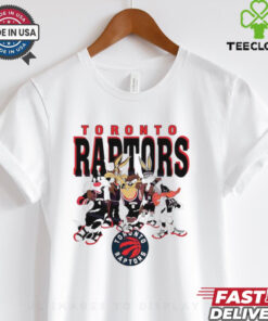 Toronto Raptors Looney Tunes characters NBA basketball shirt