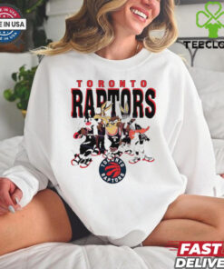 Toronto Raptors Looney Tunes characters NBA basketball shirt