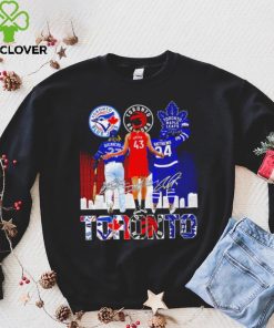 Toronto city Toronto Blue Jays Vladimir Guerrero Jr. Toronto Raptors Pascal Siakam Toronto Maple Leafs Auston Matthews signatures logo hoodie, sweater, longsleeve, shirt v-neck, t-shirt