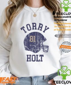 Torry Holt St. Louis Helmet Font Shirt
