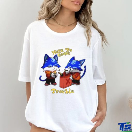 Toshi Base Here To Cause Trouble T Shirt
