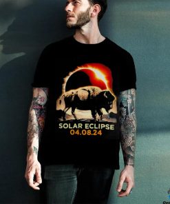Total Solar Eclipse April 8 2024 America Solar Eclipse Funny Bison hoodie, sweater, longsleeve, shirt v-neck, t-shirt