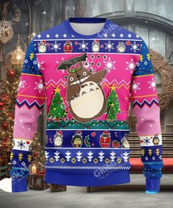 Totoro Christmas Sweater Pink Amazing Ideas