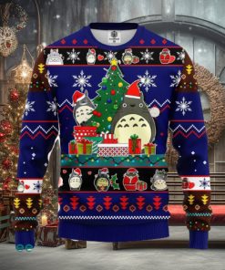 Totoro Ghibli Noel Blue 1 Amazing Gift Ugly Christmas 3D Sweater Christmas Gift For Men And Women