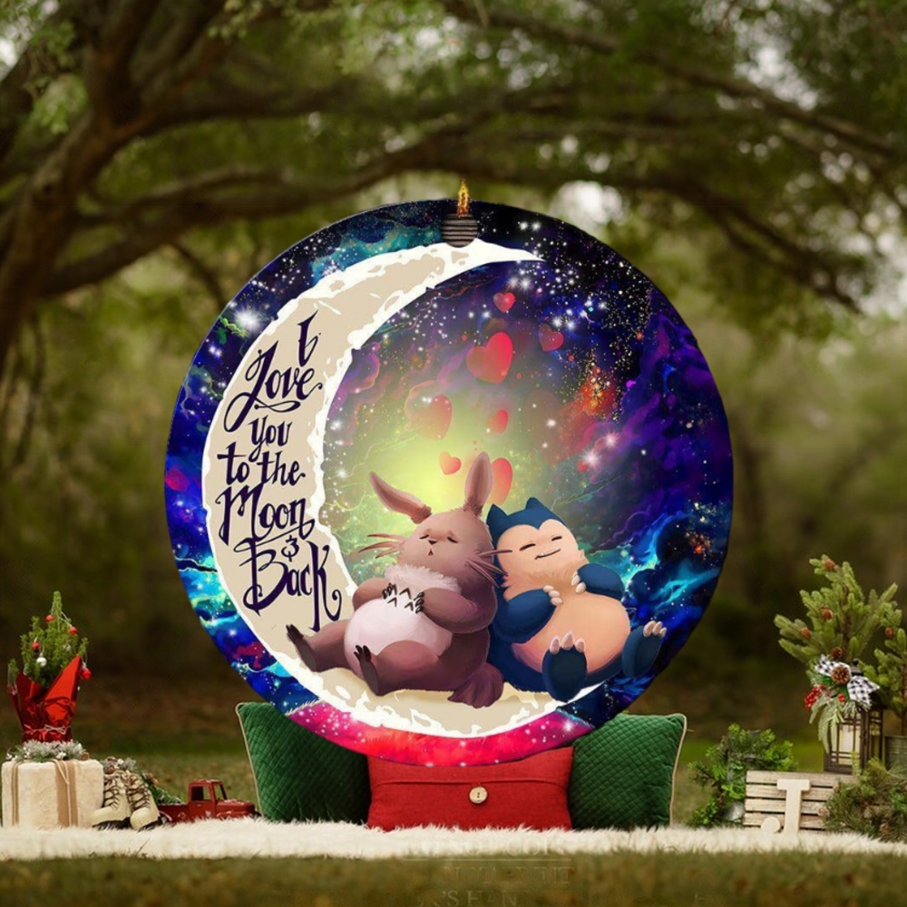 Totoro Ghibli Snorlax Pokemon Love You To The Moon And BackPersonalized 2023 Holiday Merry Christmas Decorations Ornament Totoro Ghibli Snorlax Pokemon Love You To The Moon And BackPersonalized 2023 Holiday Merry Christmas Decorations Ornament