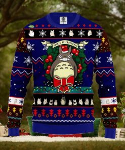 Totoro Ugly Christmas Sweater Blue Ideas For Men Women
