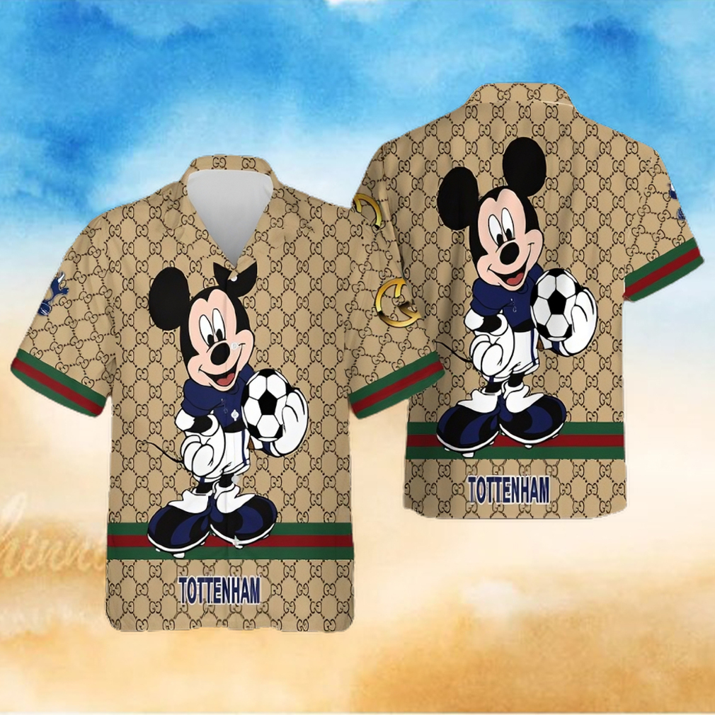 Tottenham Gucci Mickey Hawaiian Shirt