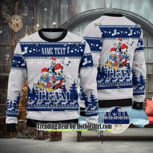 Tottenham Hotspur Disney Team Personalized Ugly Christmas Sweater