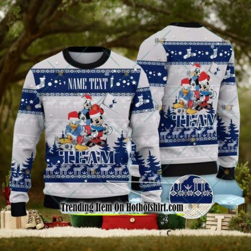 Tottenham Hotspur Disney Team Personalized Ugly Christmas Sweater