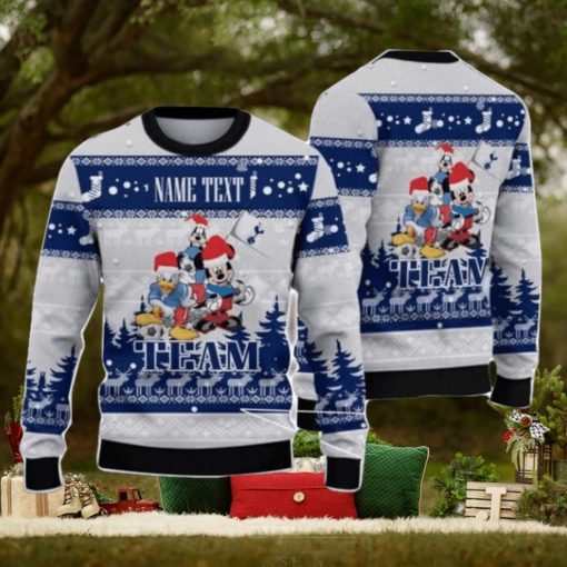 Tottenham Hotspur FC Disney Team Custom Name Ugly Christmas Sweater