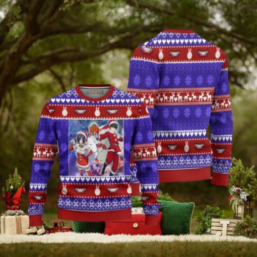 Touka x Kaneki Anime Ugly Christmas Sweater Custom Tokyo Ghoul Xmas Gift