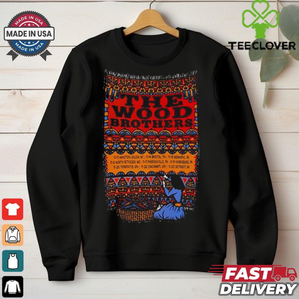 Tour November 2024 The Wood Brothers Shirt Tour November 2024 The Wood Brothers Shirt