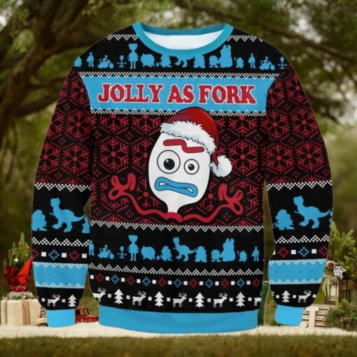 Toy Story Jolly As Fork Ugly Christmas Sweater