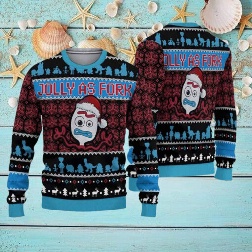 Toy Story Jolly As Fork Ugly Christmas Sweater