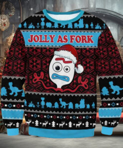 Toy Story Jolly As Fork Ugly Christmas Sweater
