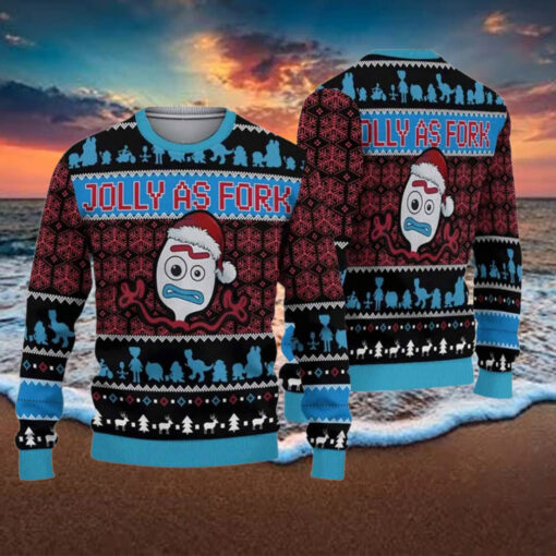 Toy Story Jolly As Fork Ugly Christmas Sweater