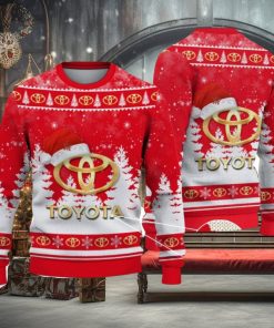 Toyota Logo Wearing Santa Hat Christmas Gift Ugly Christmas Sweater Christmas Gift Ideas 1 Toyota Logo Wearing Santa Hat Christmas Gift Ugly Christmas Sweater Christmas Gift Ideas