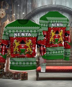 Kenya Knitted Sweater Style All Over Print For Men And Women Gift Christmas Holiday