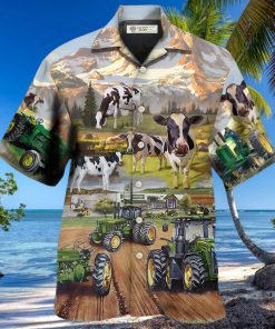 Tractor And Cow Farm Lover Hawaiian Shirt – Trendy Aloha