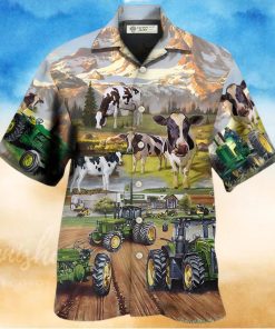 Tractor And Cow Farm Lover Hawaiian Shirt – Trendy Aloha