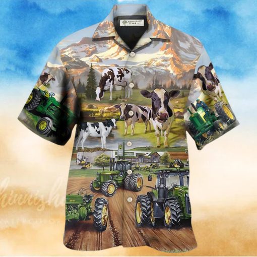 Tractor And Cow Farm Lover Hawaiian Shirt – Trendy Aloha