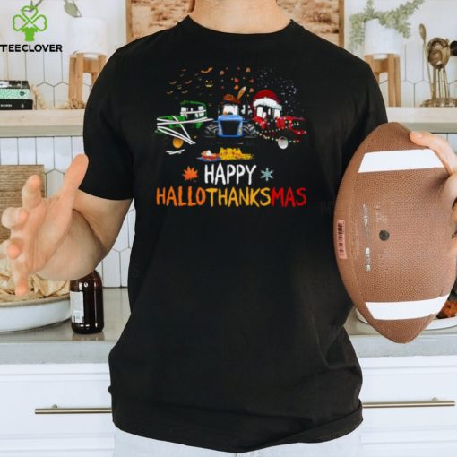Tractor Halloween   Happy HalloThanksMas Classic T Shirt