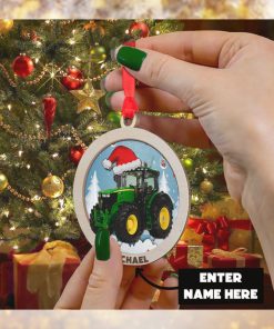 Tractor Personalized Ornaments