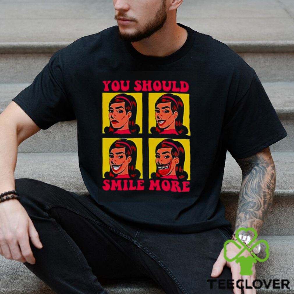 Tragic Girls Katie Mansfield you should smile more shirt Tragic Girls Katie Mansfield you should smile more shirt