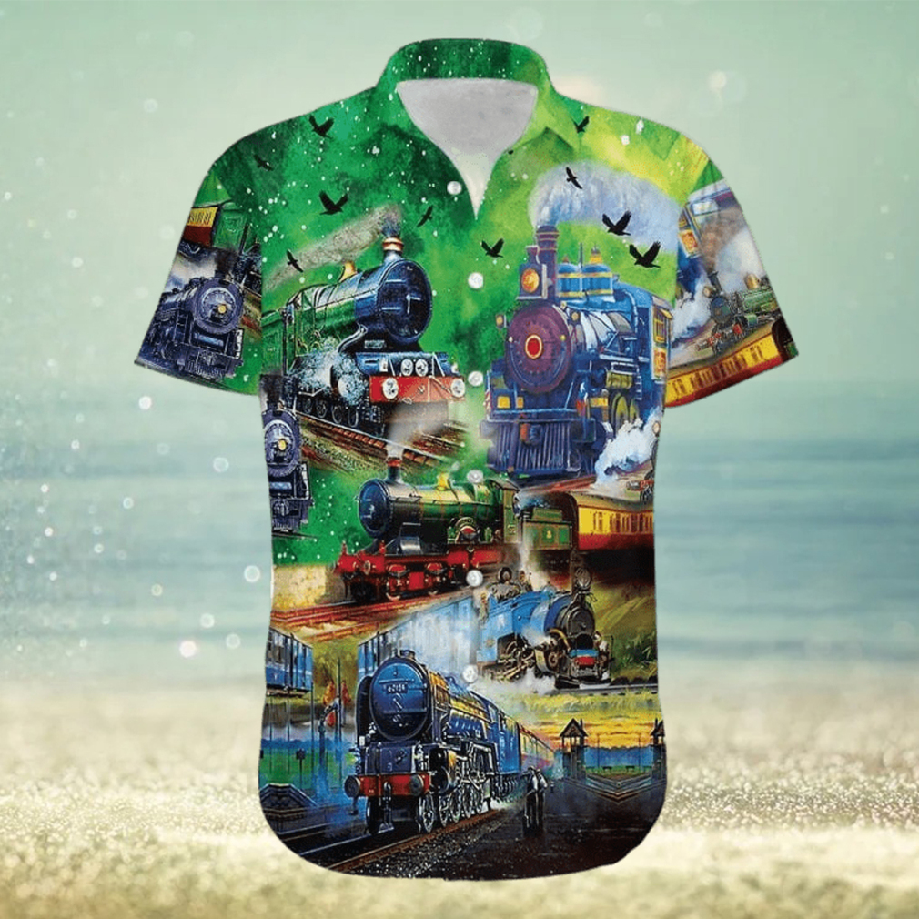 Train Life Is A Journey Enjoy The Ride Unisex Hawaiian Shirts Train Life Is A Journey Enjoy The Ride Unisex Hawaiian Shirts