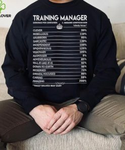 Training manager training manager factors hoodie, sweater, longsleeve, shirt v-neck, t-shirt