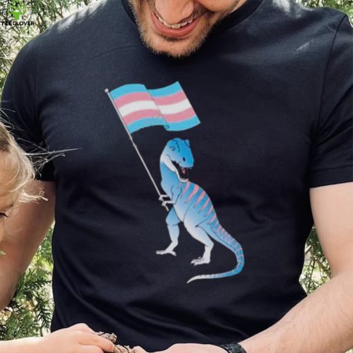 Trans dinosaur pride flag lgbt gay lesbian 2023 hoodie, sweater, longsleeve, shirt v-neck, t-shirt