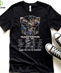 Transformers 2007 2023 thank you for the memories signatures shirt 1 Transformers 2007 2023 thank you for the memories signatures shirt