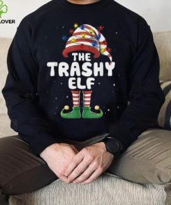 Trashy Elf Lights Matching Family Christmas Group Pajamas Shirt