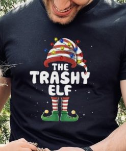 Trashy Elf Lights Matching Family Christmas Group Pajamas Shirt