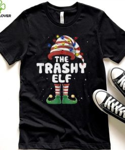 Trashy Elf Lights Matching Family Christmas Group Pajamas Shirt