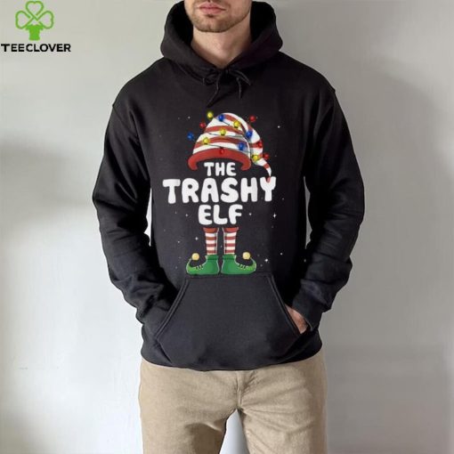 Trashy Elf Lights Matching Family Christmas Group Pajamas Shirt