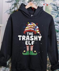 Trashy Elf Lights Matching Family Christmas Group Pajamas Shirt