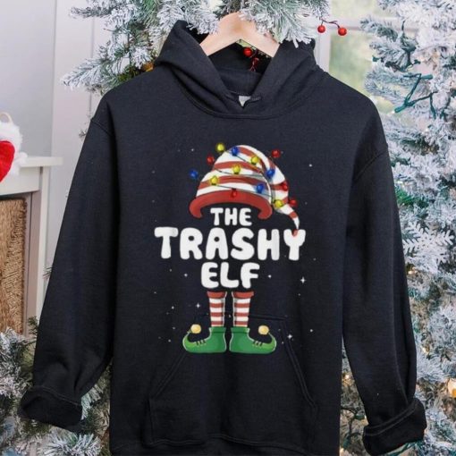 Trashy Elf Lights Matching Family Christmas Group Pajamas Shirt