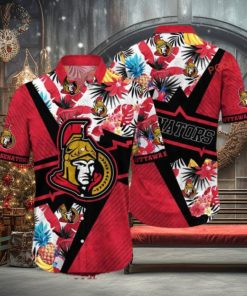 Travel Style Ottawa Senators NHL Hawaiian Aloha Shirt