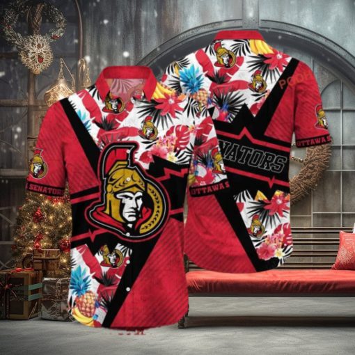 Travel Style Ottawa Senators NHL Hawaiian Aloha Shirt