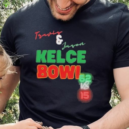 Travis And Jason Kelce Bowl 62 Vs 15 Shirt