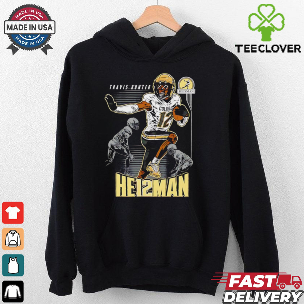 Travis Hunter Heisman Winner Colorado Buffaloes cartoon shirt Travis Hunter Heisman Winner Colorado Buffaloes cartoon shirt